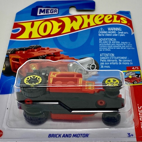β
 π 4/$20 π NEW MATTEL HOT WHEELS 4/5 HW BRICK RIDES BRICK AND MOTOR #104/250 - Picture 3 of 3